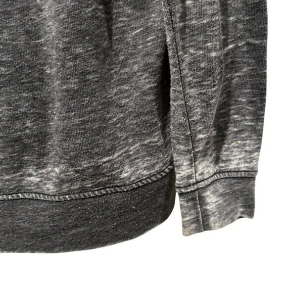 Lane Bryant Top 14 / 16 Gray Black Burnout Long Sleeve Embellished Beaded Scoop - Picture 5 of 7